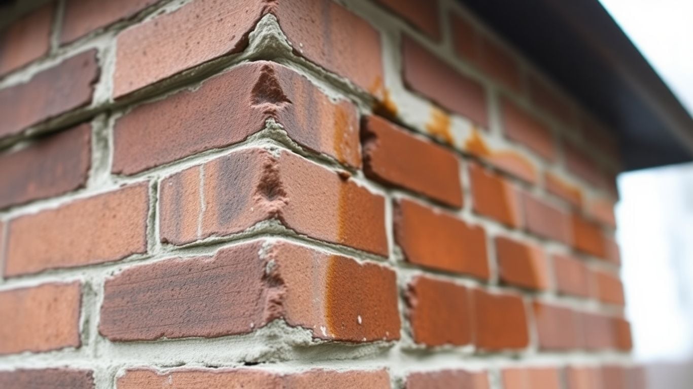 Damaged chimney needing repair and waterproofing.