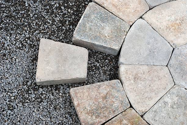 stone walkway installation
