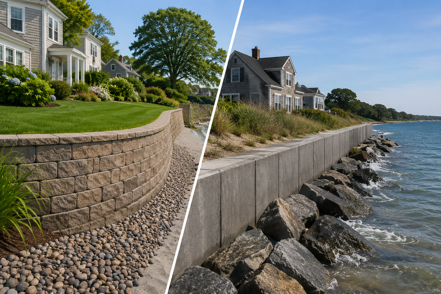 Retaining Wall vs. Seawall