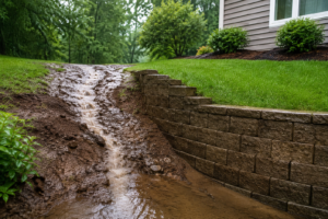 Retaining Walls for Yard Soil Erosion