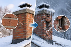 Small Chimney Crack Into Major Damage